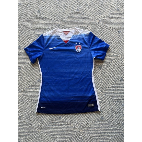 Nike Tops - Women's Nike US Soccer Jersey - Blue/White - Medium
